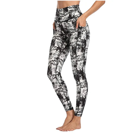 Leggings con Bolsillos en Estampados de Estilo Camuflaje - High Trend Coture