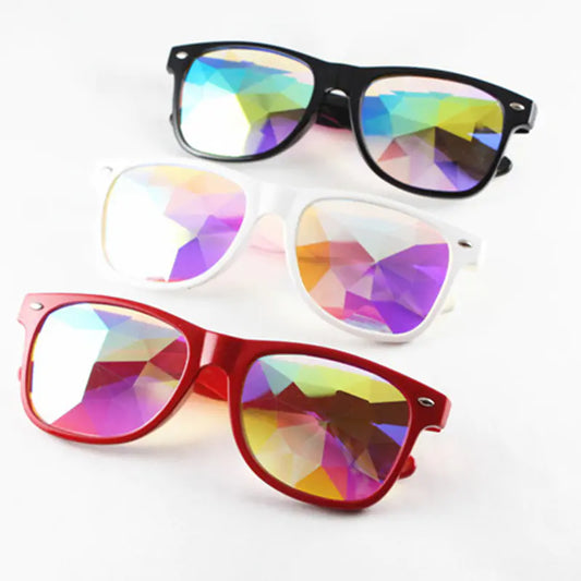 Kaleidoscope Sunglasses: Colorful Party Eyewear - High Trend Coture