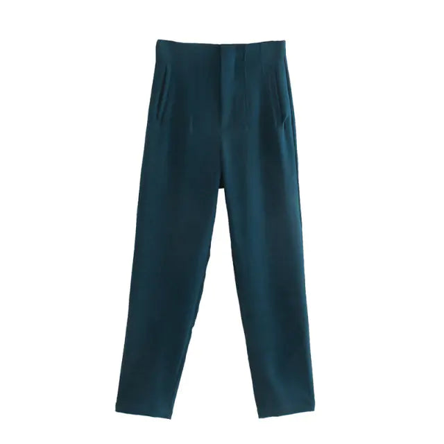 Pantalones de mujer cintura alta de pinza - High Trend Coture