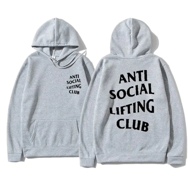 Sudadera antisocial lifting club con capucha - High Trend Coture