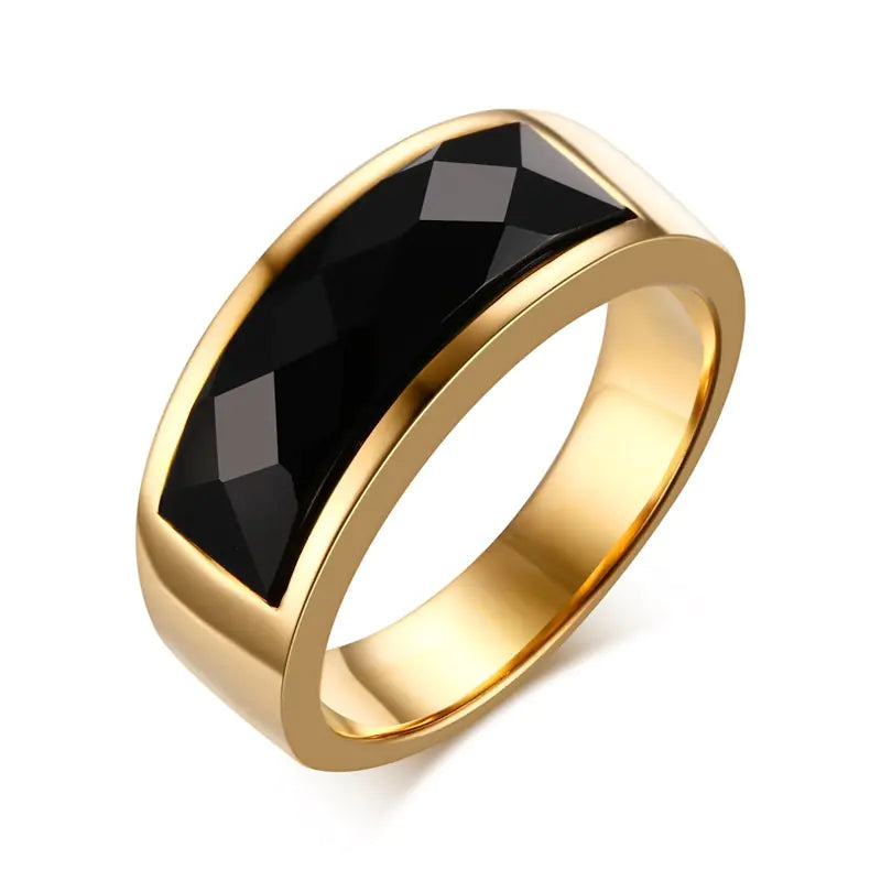 Black Carnelian Stone Rings - High Trend Coture