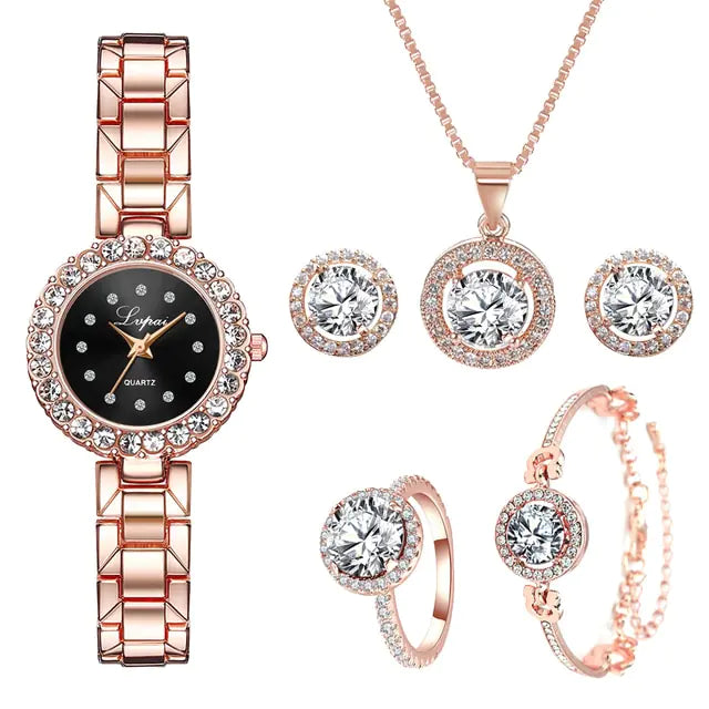 Crystal Watch Set - High Trend Coture