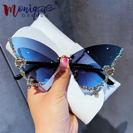 Diamond Butterfly Sunglasses - High Trend Coture