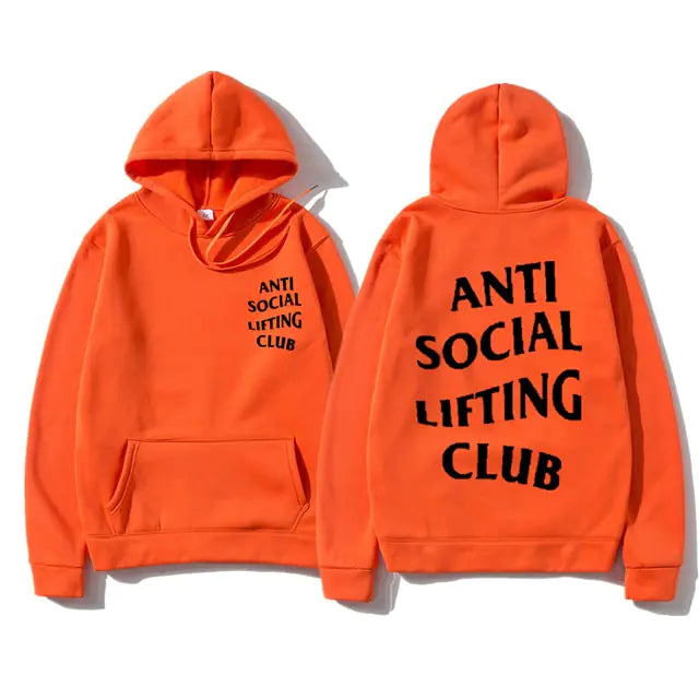 Sudadera antisocial lifting club con capucha - High Trend Coture