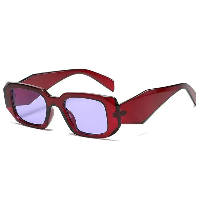 Small Polygon Rectangle Sunglasses - High Trend Coture