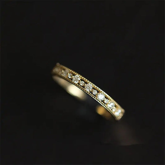 Crystal Inlaid Hearts Rings - High Trend Coture