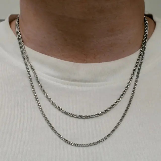 Twisted Rope Links Collar Necklace - High Trend Coture