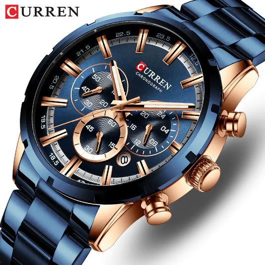 CURREN Men Quartz Watch Top Brand - High Trend Coture