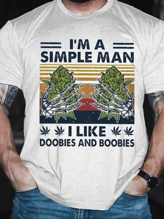 Camiseta de Hombre Estampada "I´M A SIMPLE MAN" - High Trend Coture