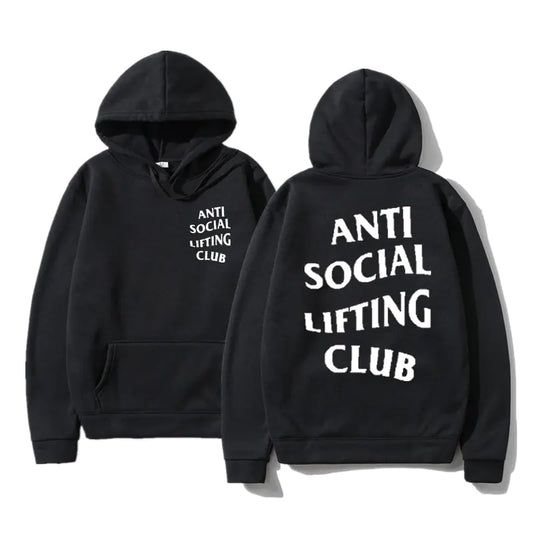 Sudadera antisocial lifting club con capucha - High Trend Coture