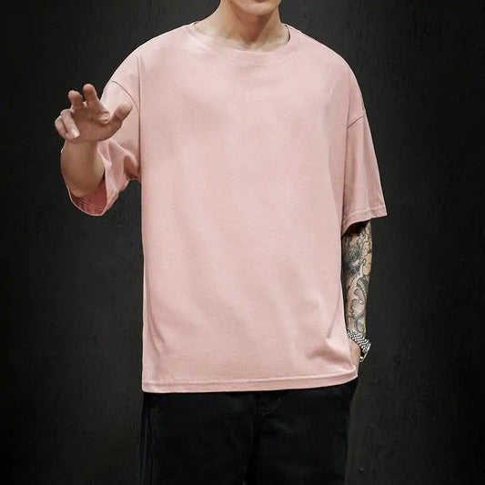 Camiseta Lisa de Hombre Oversize - High Trend Coture