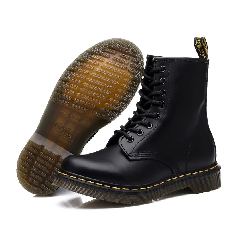 Botas Estilo Dr.Martens de Piel - High Trend Coture