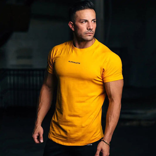 Camiseta Ajustada Hombre Gym y Fitness - High Trend Coture