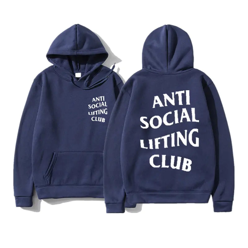 Sudadera antisocial lifting club con capucha - High Trend Coture