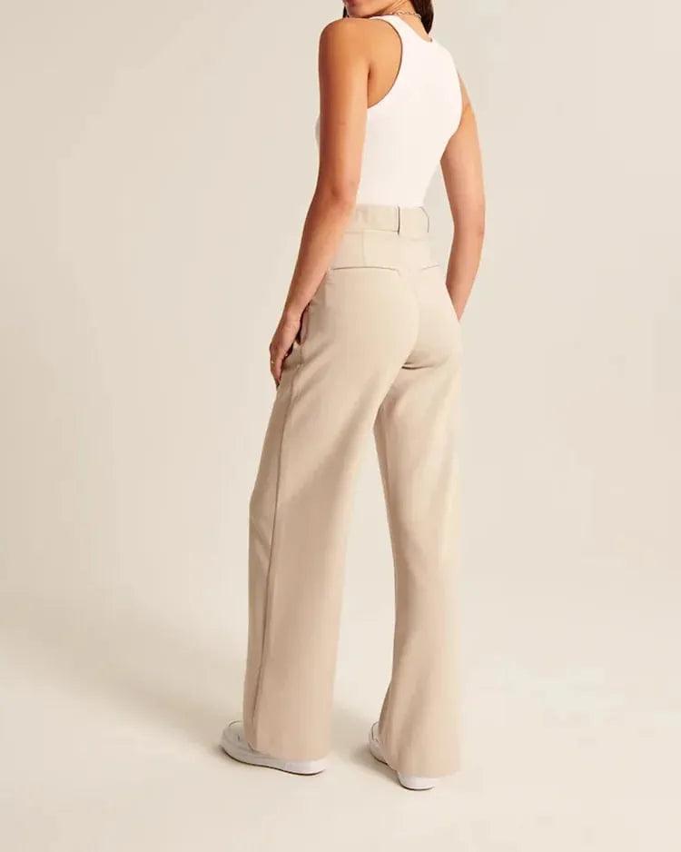 Pantalones de sastre mujer anchos - High Trend Coture