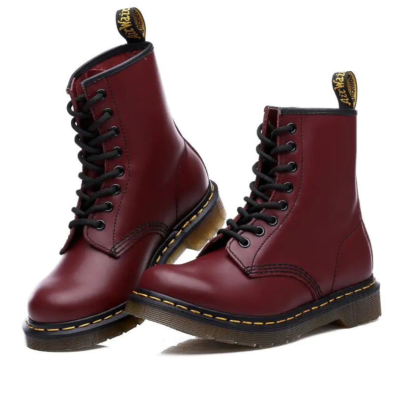 Botas Estilo Dr.Martens de Piel - High Trend Coture